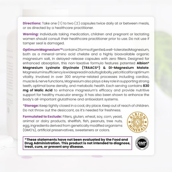 Detalle de absorción y ingrediente