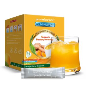 Version 1.0.0 Frente del envase PureBotan Turmeric Curcumin Drink Powder