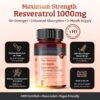 Etiqueta de resveratrol Pureclinica 1000 mg