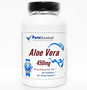 Version 1.0.0 PureControl Aloe Vera 450mg 100 cápsulas envase frontal