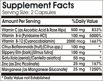 Version 1.0.0 Caja y cápsulas PureControl Adrenal Exhaustion Relief 180 cápsulas