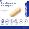 etiqueta del suplemento puregenomics complejo b pure encapsulations