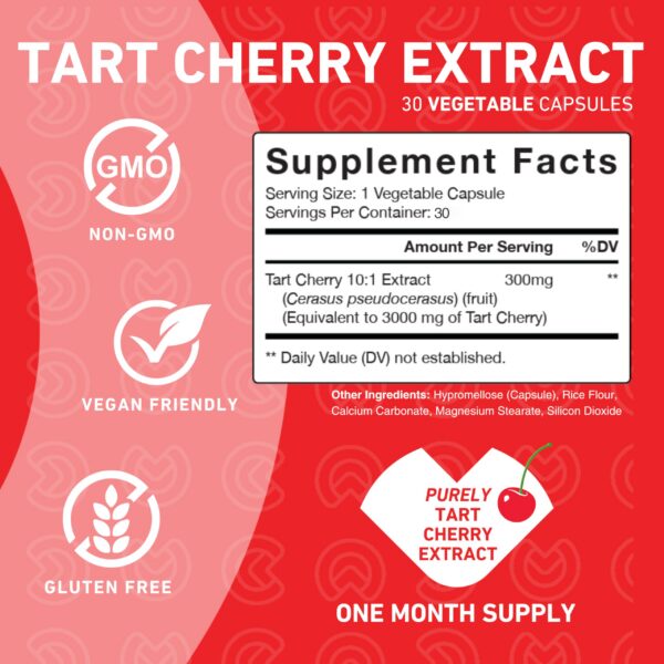 Frasco sellado PUREFINITY Tart Cherry Capsules