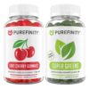 Gomitas Tart Cherry y Super Greens de PUREFINITY envase