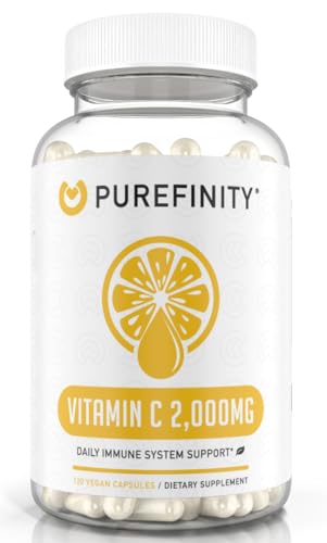 Frasco PUREFINITY Vitamina C 2000mg 120 cápsulas
