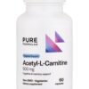 PureFormulas Acetyl L-Carnitine 500 mg cápsulas frasco