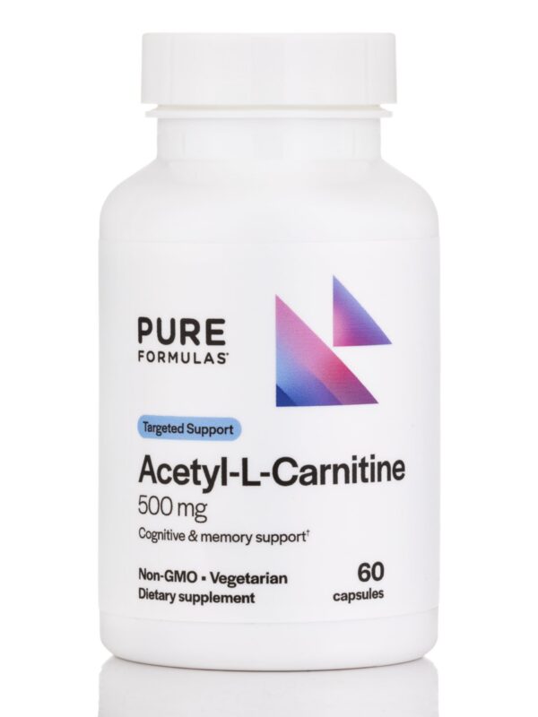 PureFormulas Acetyl L-Carnitine 500 mg cápsulas frasco