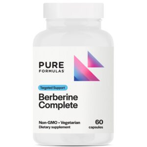 Frasco de PureFormulas Berberina Complete 500mg 60 cápsulas