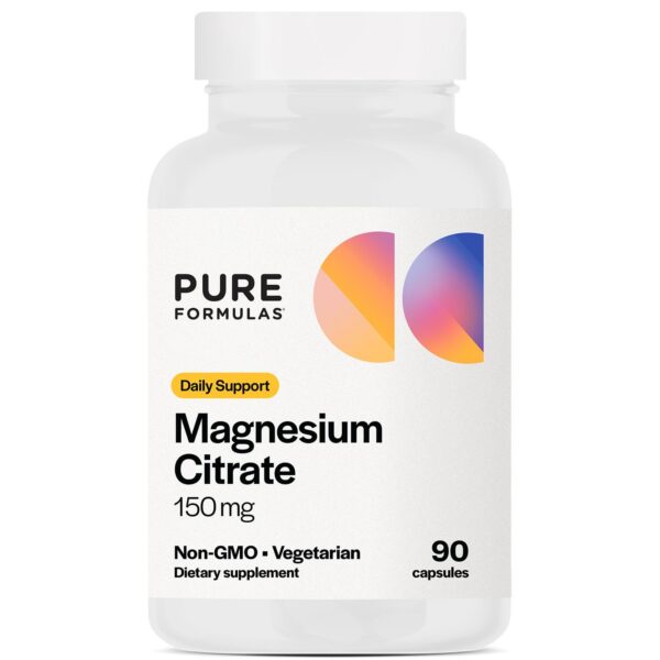 Version 1.0.0 Frente de frasco PureFormulas magnesio citrato