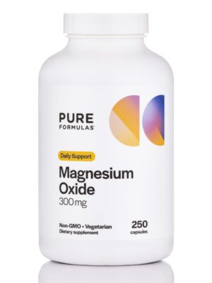 Frente del envase PureFormulas Óxido de Magnesio 300 mg