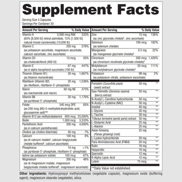 Etiqueta de ingredientes PureMulti