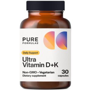 PureFormulas Vitamina D3 K2 cápsulas vegetales