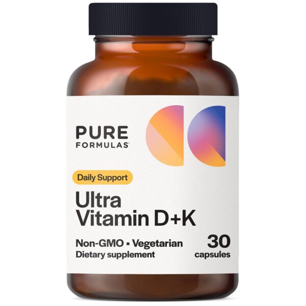 PureFormulas Vitamina D3 K2 cápsulas vegetales