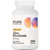 Frontal de envase PureFormulas Zinc Picolinate 50 mg
