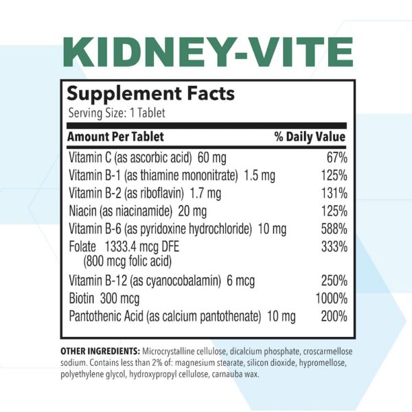 Etiqueta frontal Kidney-Vite