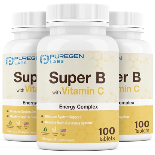 Puregen Labs Super B complejo vitamínico con vitamina C