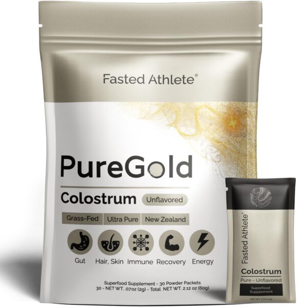 Frente de PureGold colostro bovino polvo