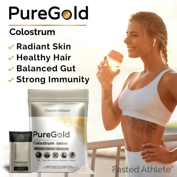 Paquetes individuales de PureGold colostro