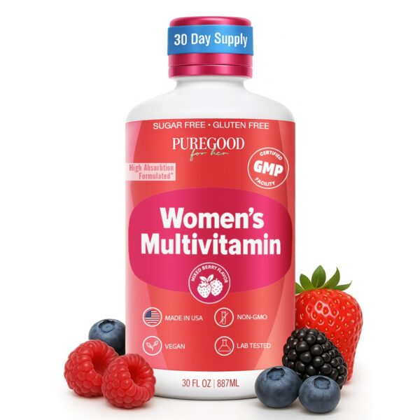 Frasco PureGood Multivitamínico líquido para mujeres