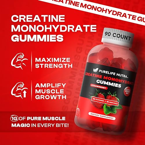 Etiqueta de gomitas creatina PureLife Nutra