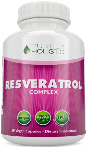 Version 1.0.0 Frente de la botella Purely Holistic Resveratrol