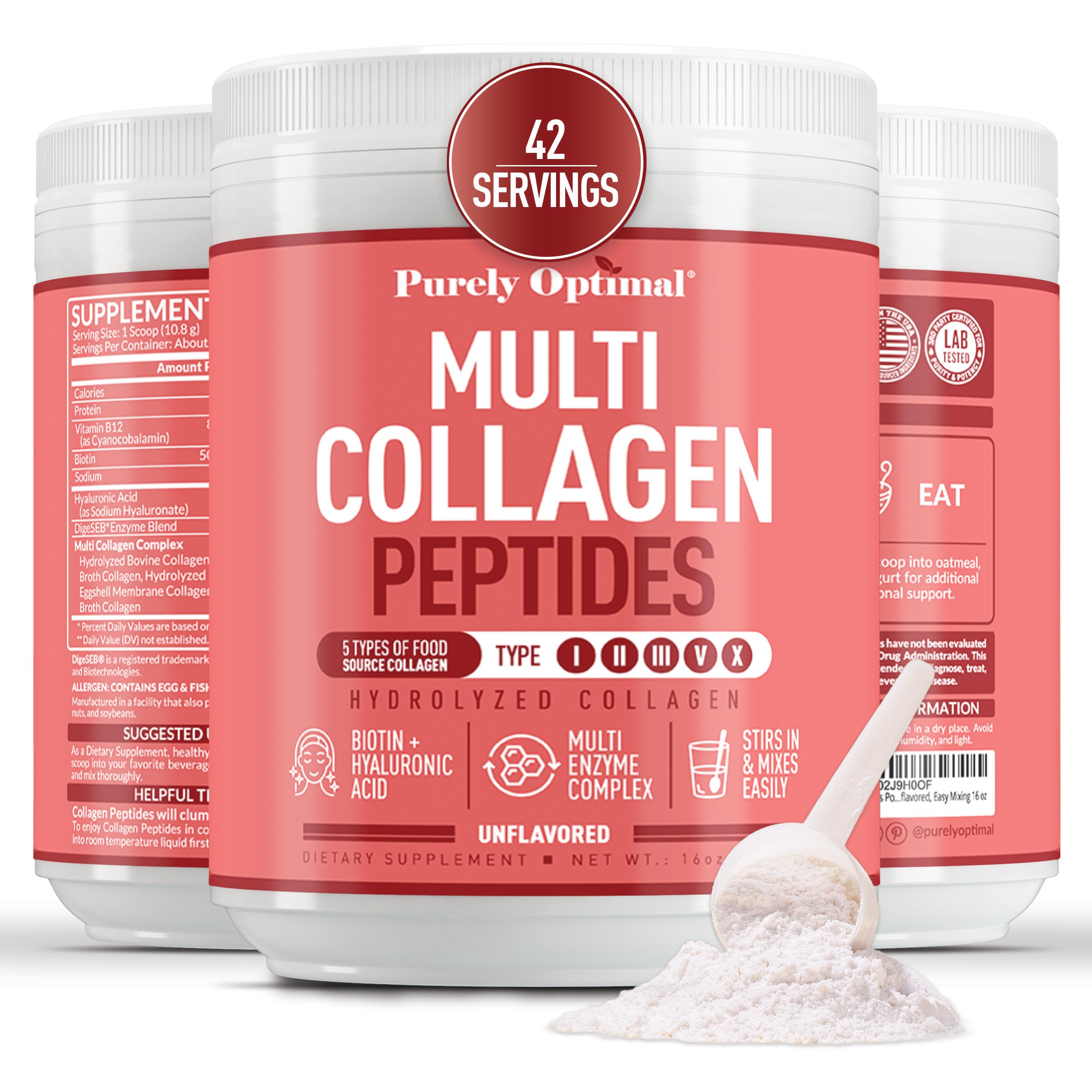 Purely Optimal Multiple Collagen Powder