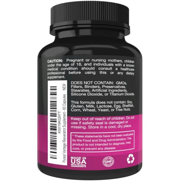 Cápsulas vegetales de Resveratrol