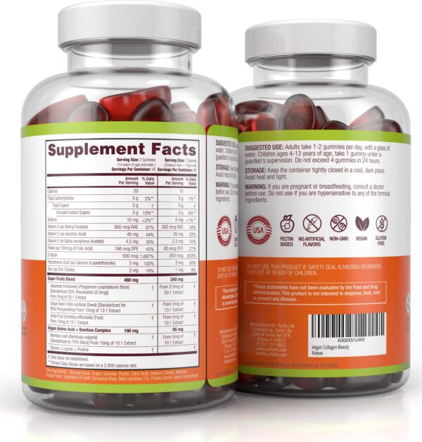 Frente del frasco Purify Life