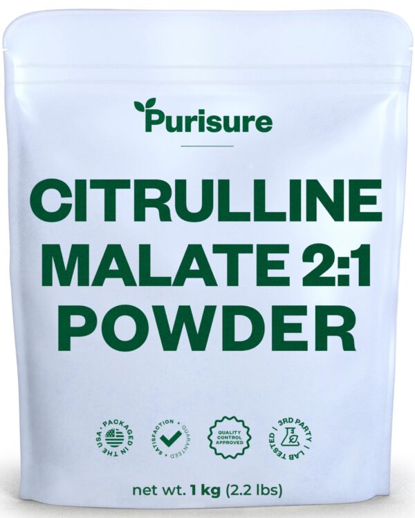 Version 1.0.0 Purisure polvo de citrulina malato 1 kg para energía y fuerza