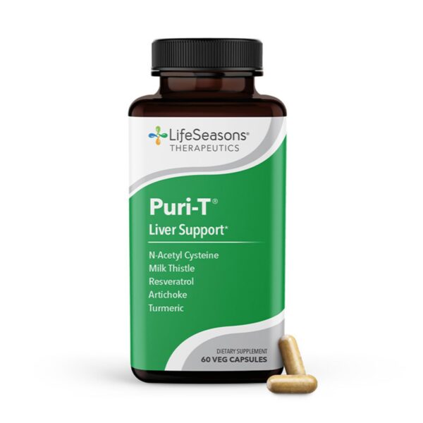 Puri-T LifeSeasons suplemento detox hígado cápsulas caja frontal