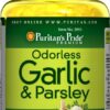 Puritan's Pride ajo odorless 5mg con perejil 250 cápsulas
