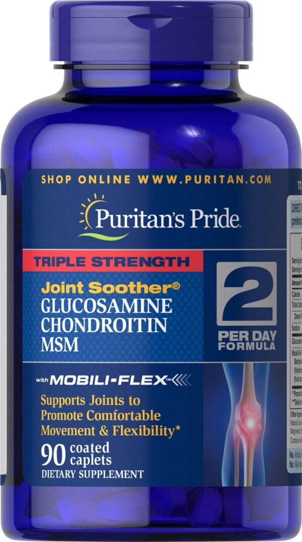 Puritan's Pride glucosamina condroitina MSM 90 caplets