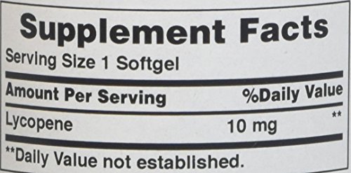 Puritan's Pride licopeno softgels blister