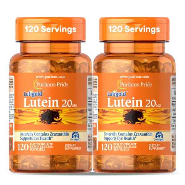 Version 1.0.0 Frente del envase Puritan's Pride Lutigold Lutein 20 mg
