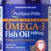 Version 1.0.0 Puritan's Pride Omega-3 Softgels frasco