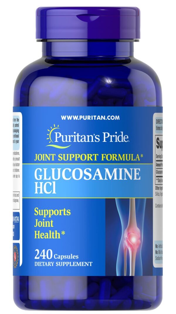 Puritan's Pride suplemento glucosamina para salud articular 240 cápsulas