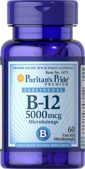 Version 1.0.0 Puritan's Pride Vitamina B-12 5000 mcg caja frontal