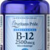 Frente de la caja Puritan's Pride Vitamina B-12
