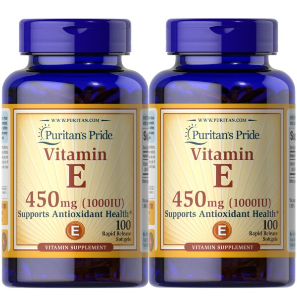 Puritan's Pride Vitamina E 100 cápsulas paquete doble