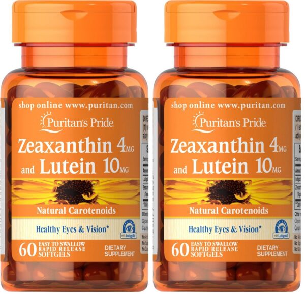 Version 1.0.0 Puritan's Pride Zeaxantina y Luteína frasco frontal