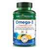 Frente de Purity Omega-3 Plus con Vitamina C y D