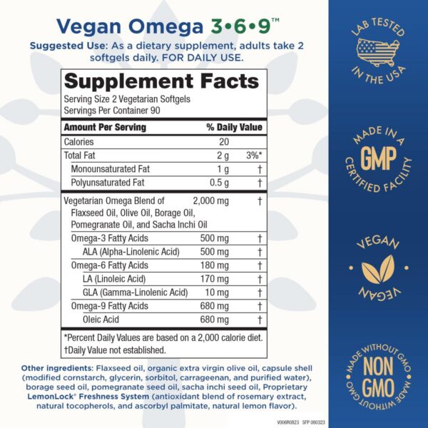 Omega 3-6-9 vegano cápsulas