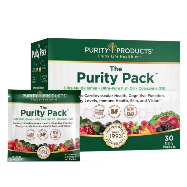 Purity Pack caja multivitamínico Elite con Omega 3 y CoQ10
