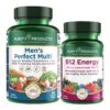 Frente del bundle Purity Products con Men's Perfect Multi y B12 MELT