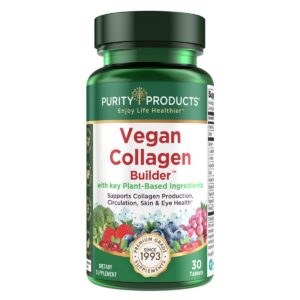 Purity Products vegan collagen builder caja y tabletas