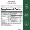 Multivitamínico Women's Perfect Multi con ingredientes únicos