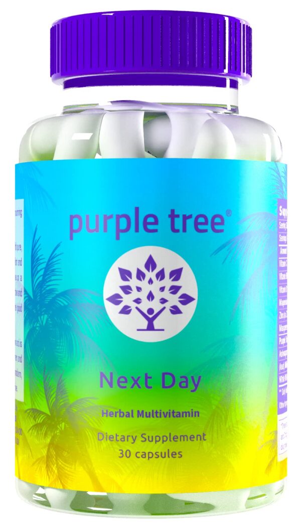 purple tree suplemento post celebración 30 pastillas caja