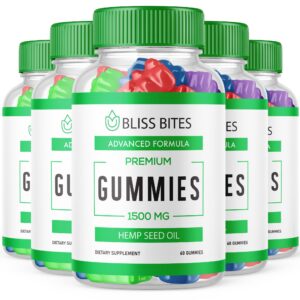 Version 1.0.0 Bliss Bites gomitas de cáñamo frente a la etiqueta Purvia