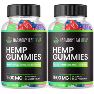 Harmony Leaf Gummies cáñamo front