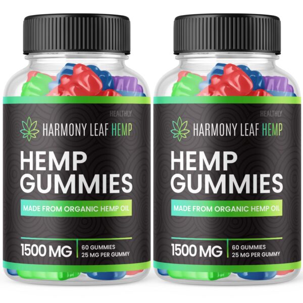 Harmony Leaf Gummies cáñamo front